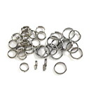 Cousin Basic Metal Findings - Gunmetal  Split Rings 6 - 8 mm