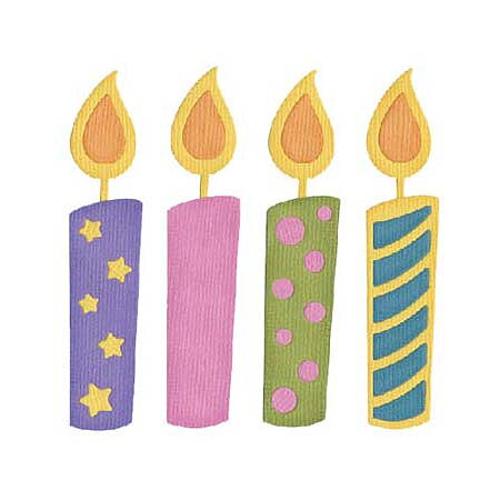 Quickutz Dies 4x4 - Candles REV-0156-S