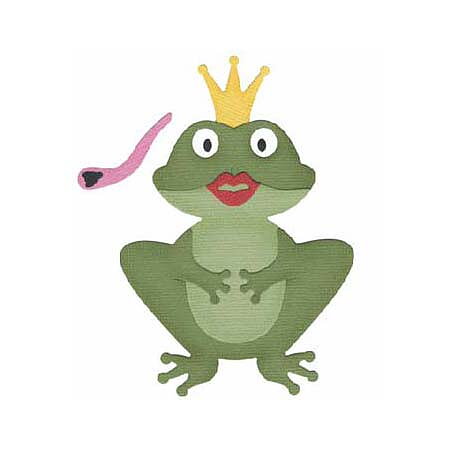 Quickutz Dies 4x4 - Pin the Lips on the Frog REV-0163-D