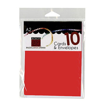 Bazzill Cards & Envelopes A2 - Scallop Sherry Splash