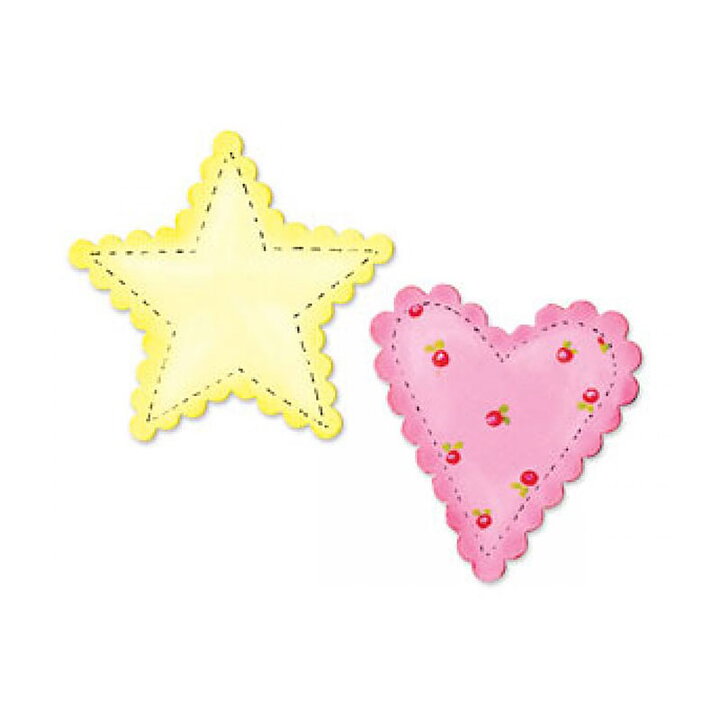 Sizzix Die Bigz - Heart & Star - Scallop