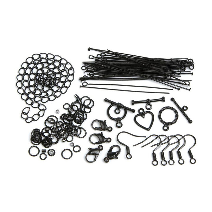 Cousin Basic Metal Findings - Black Starter Pack