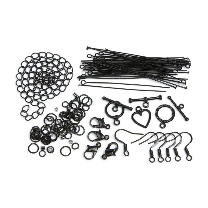 Cousin Basic Metal Findings - Black Starter Pack