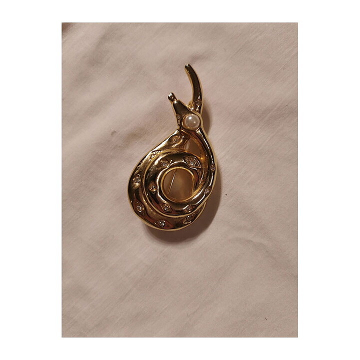 Brooch - Curling Snake