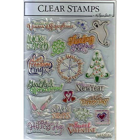 Clear Stamps Stampabilities - Sentiments Holiday