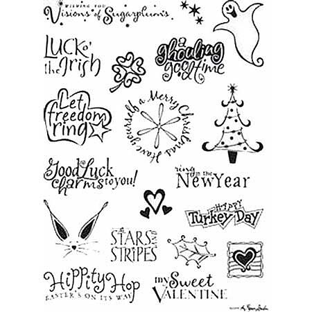 Clear Stamps Stampabilities - Sentiments Holiday