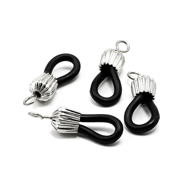 Cousin Basic Metal Findings - Silver Ends Eyeglass 24 mm