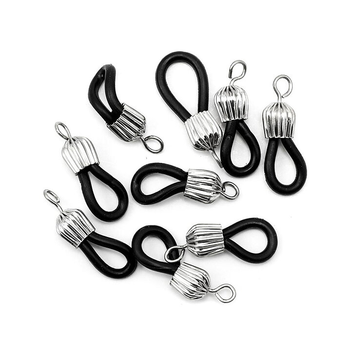 Cousin Basic Metal Findings - Silver Ends Eyeglass 24 mm