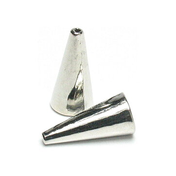 Cousin Basic Metal Findings - Silver Cones 19 mm