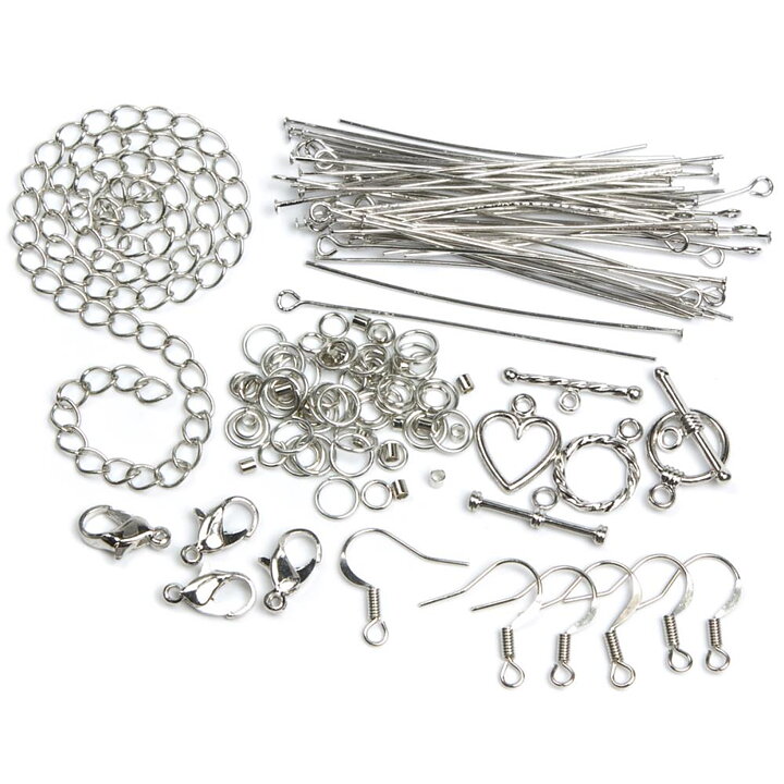 Cousin Basic Metal Findings - Silver Starter Pack