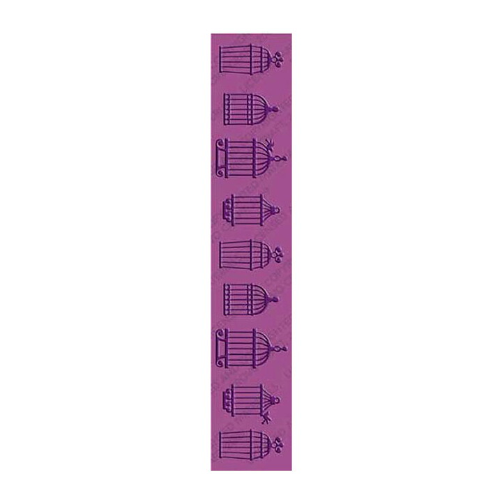 Provo Craft Cuttlebug Embossing Border 12" - Caged Bird