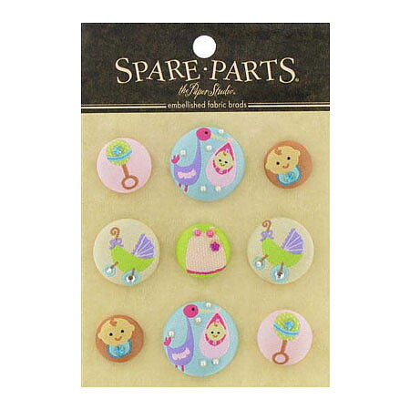 Brads - Spare Parts Fabric Embellished Baby Girl