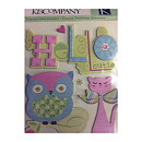 K&Company Adhesive Chipboard - BW Hello Cutie