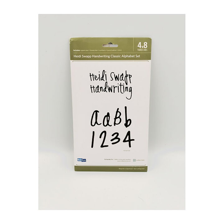 Quickutz Dies Alphabet Set Classic - Heidi Swap Handwriting