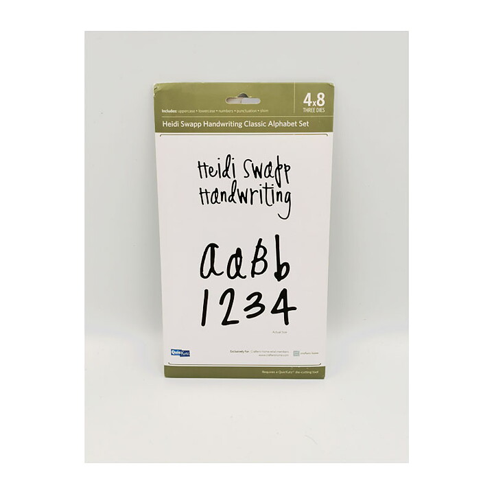Quickutz Dies Alphabet Set Classic - Heidi Swap Handwriting