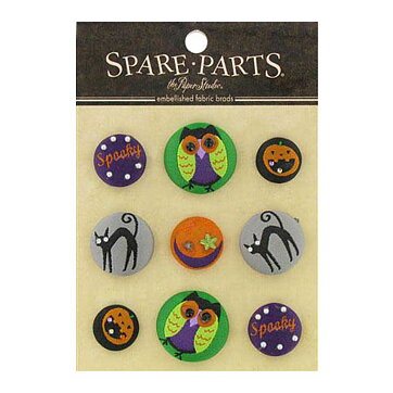 Brads - Spare Parts Fabric Embellished Halloween