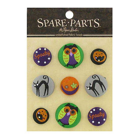 Brads - Spare Parts Fabric Embellished Halloween
