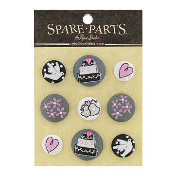 Brads - Spare Parts Fabric Embellished Wedding