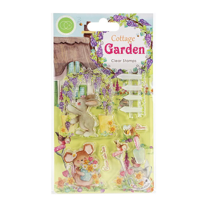 Craft Consortium A5 Clear Stamps - Cottage Garden Green Fingers