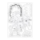 Craft Consortium A5 Clear Stamps - Cottage Garden Green Fingers