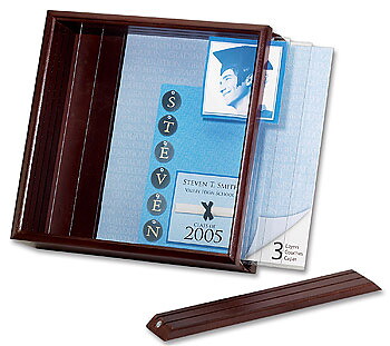 EKS Maple Lane Shadowbox Tripple Panel 8x8 Espresso