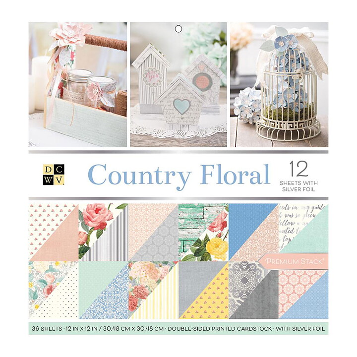 DCWV Paper Stack Country Floral