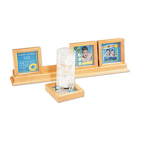 EKS Maple Lane Shadowbox Coasters Maple
