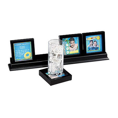 EKS Maple Lane Shadowbox Coasters Black