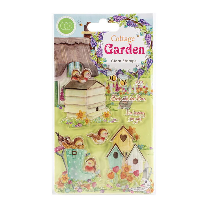 Craft Consortium A5 Clear Stamps - Cottage Garden Birds and the Bees