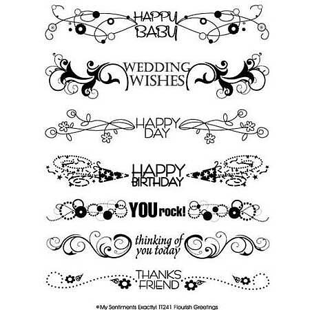 MSE! Clear Stamps - Flourish Greetings