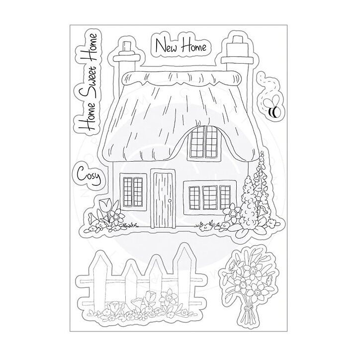 Craft Consortium A5 Clear Stamps - Cottage Garden