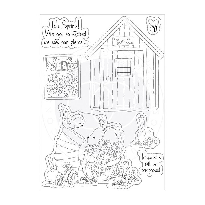 Craft Consortium A5 Clear Stamps - The Potting Shed