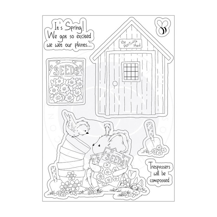 Craft Consortium A5 Clear Stamps - The Potting Shed