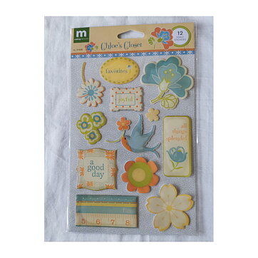Making Memories Stickers Chloe´s Closet - Pebbles