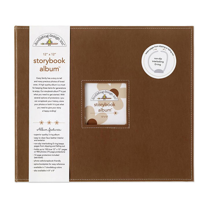Doodlebug Storybook 12x12 D-Ring Album - Bon Bon