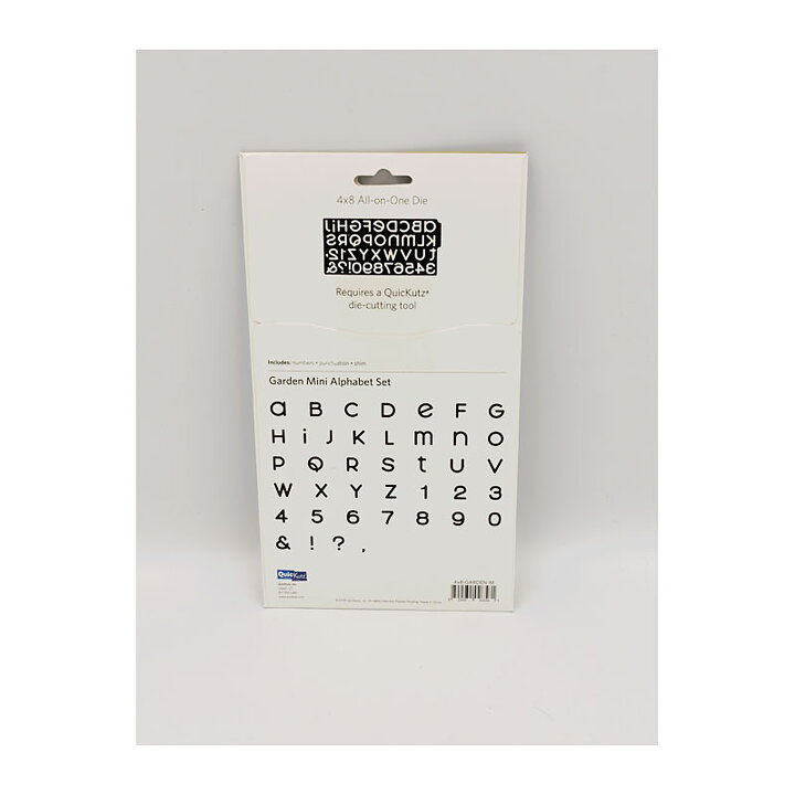 Quickutz Dies Alphabet Set Mini - Garden