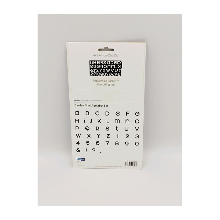 Quickutz Dies Alphabet Set Mini - Garden