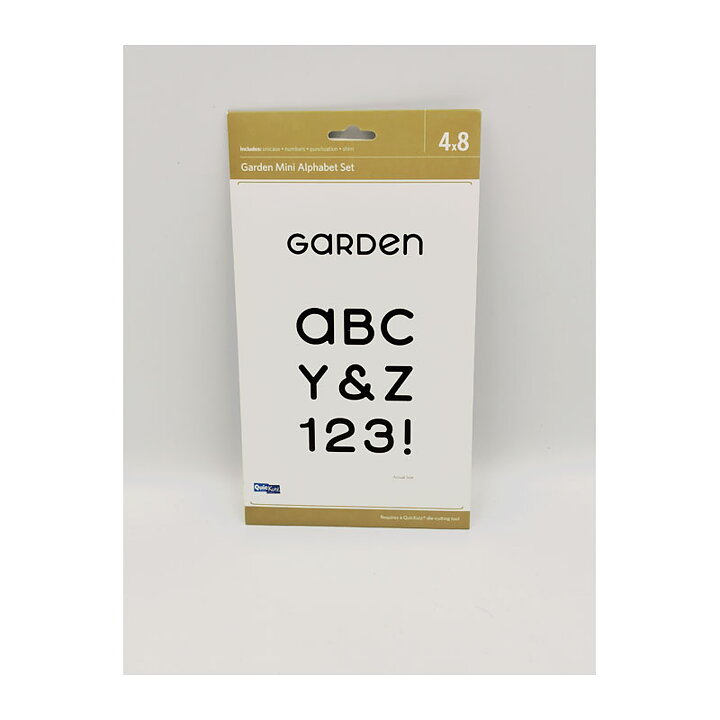 Quickutz Dies Alphabet Set Mini - Garden