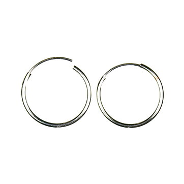 Cousin Basic Metal Findings - Silver Ear Hoop 13 mm