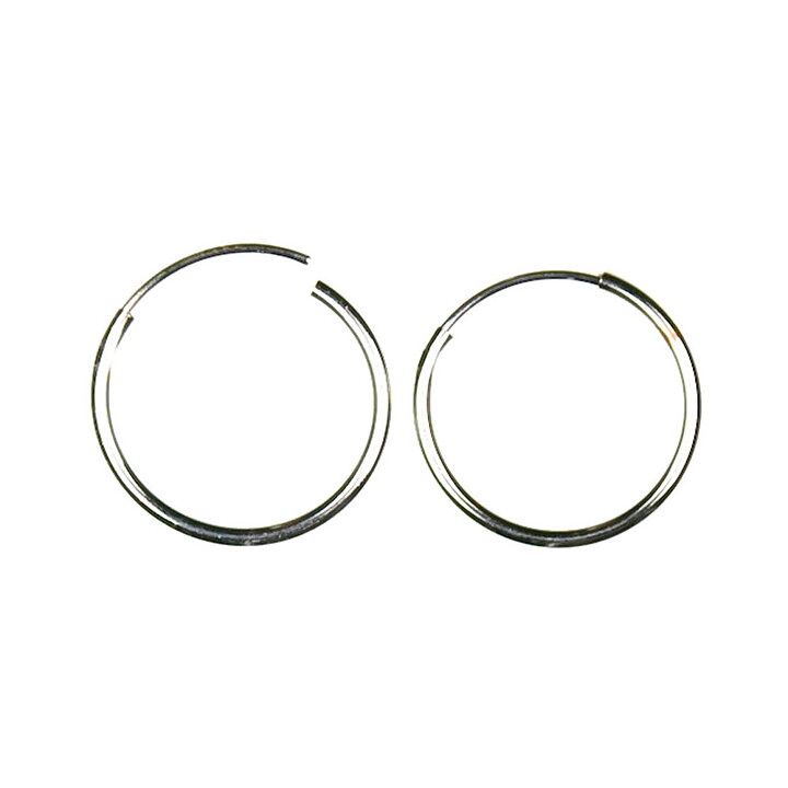 Cousin Basic Metal Findings - Silver Ear Hoop 13 mm