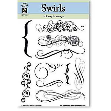 Hot of the Press Clear Stamps - Swirls