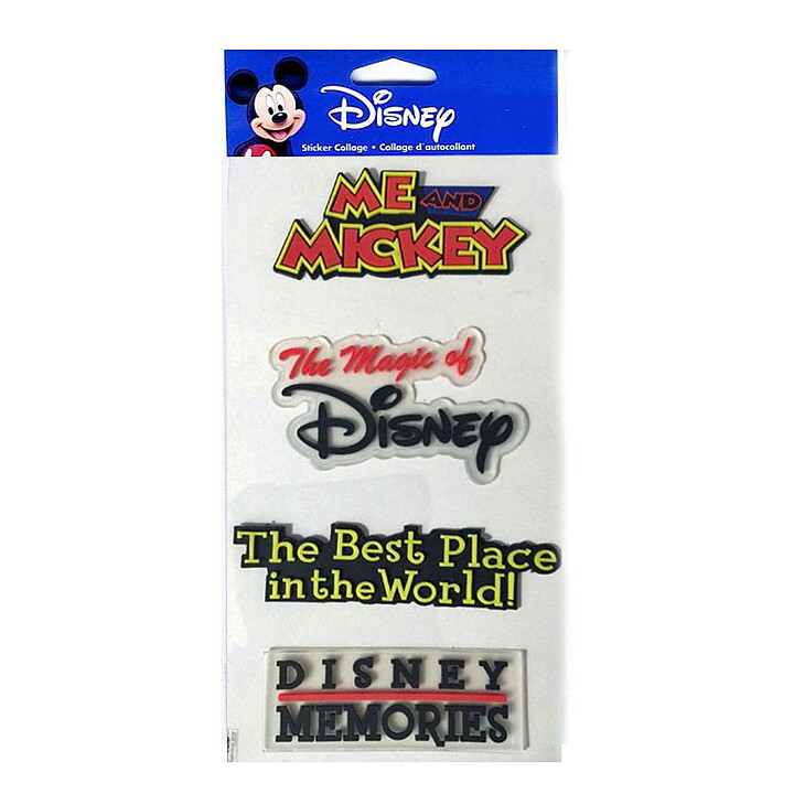 EK Success Disney Dimensional Stickers Large - PVC Words