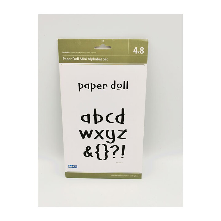 Quickutz Dies Alphabet Set Mini - Paper Doll