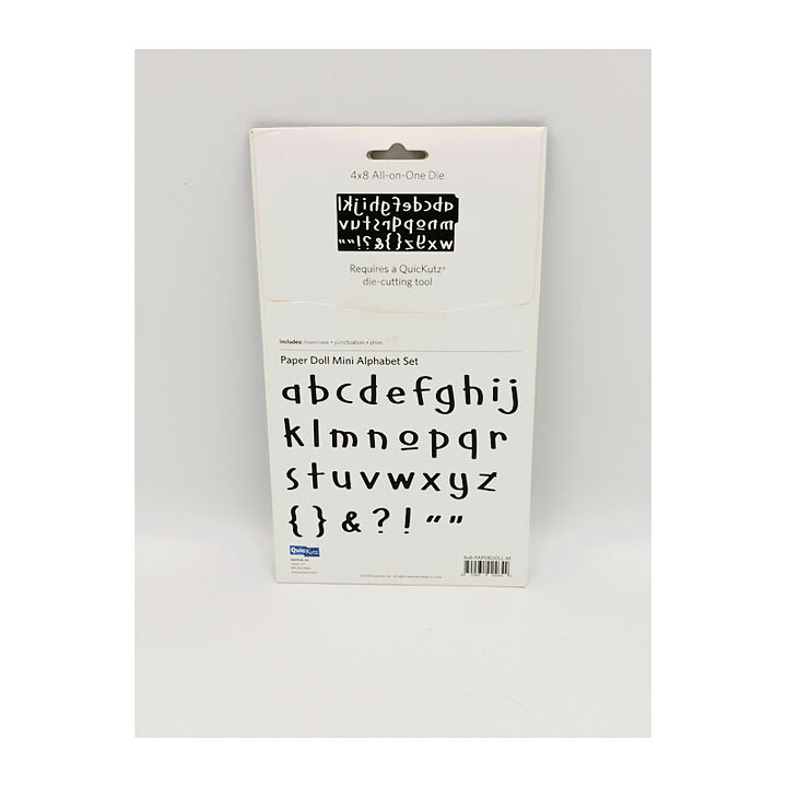 Quickutz Dies Alphabet Set Mini - Paper Doll