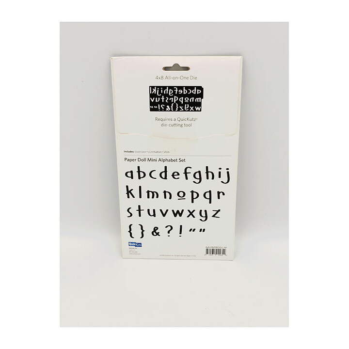 Quickutz Dies Alphabet Set Mini - Paper Doll
