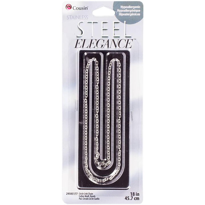 Cousin Stainless Steel Elegance Chain - Circle Link
