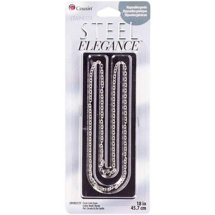 Cousin Stainless Steel Elegance Chain - Circle Link