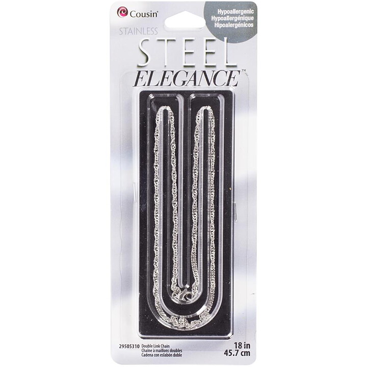 Cousin Stainless Steel Elegance Chain - Double Link