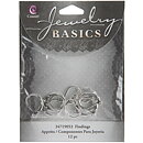 Cousin Basic Metal Findings - Silver Earring Lever 10x15 mm
