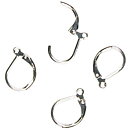 Cousin Basic Metal Findings - Silver Earring Lever 10x15 mm